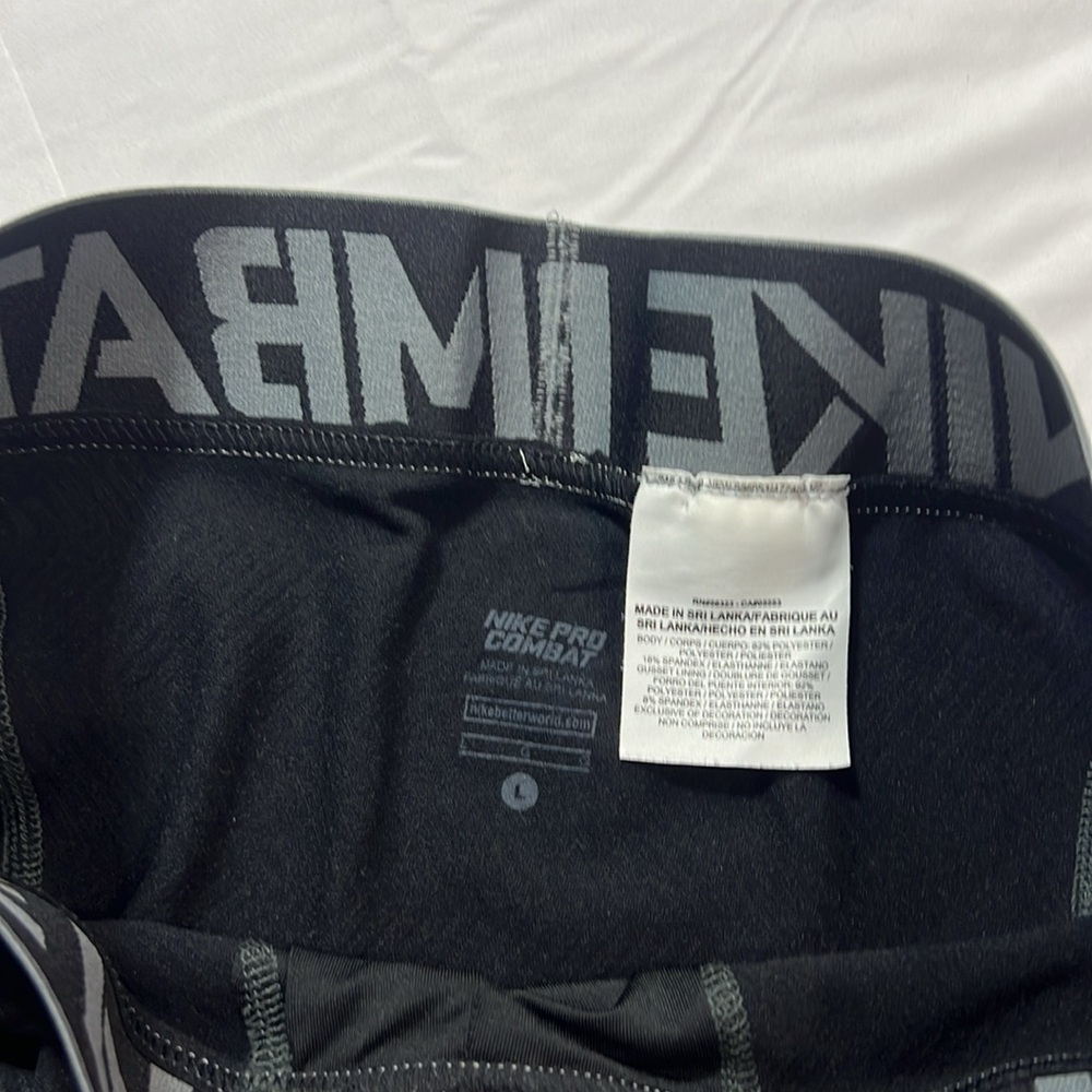 Nike pro combat men’s pants leggings compression size L - Picture 2 of 8